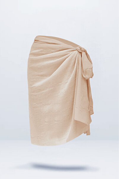 cott land Pareo Bej Bağlamalı 80x140 cm