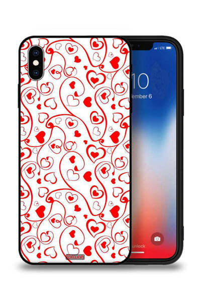 Tolwak غطاء حماية بتصميم قلوب لهاتف Apple iPhone XS Max