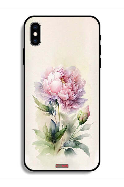 Tolwak جراب واقٍ لهاتف Apple iPhone X بتصميم لوحة فنية بألوان مائية وردية