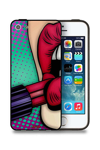 Tolwak غطاء حماية أحمر شفاه لجهاز Apple iPhone 5/5s/SE