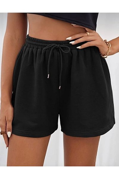 BYMEER Unisex μαύρο απλό σορτς