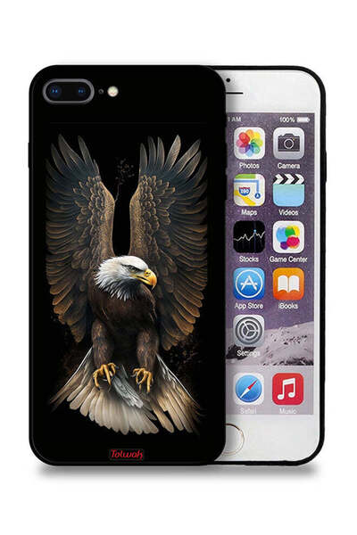 Tolwak غطاء حماية لجهاز Apple iPhone 7 Plus بتصميم أجنحة نسر منتشرة