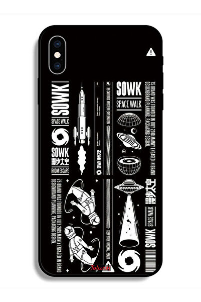 Tolwak جراب حماية لهاتف Apple iPhone X ملصق Sowk Space Walk