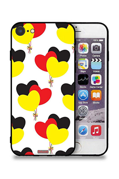 Tolwak Apple iPhone SE (2022) Protective Case Three Hearts Bunch