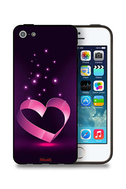 Tolwak غطاء حماية بتصميم قلب لهاتف Apple iPhone 5/5s/SE
