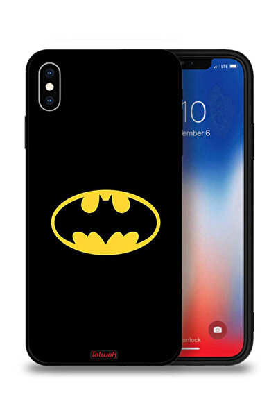Tolwak جراب حماية من Apple iPhone XS Max بشعار باتمان