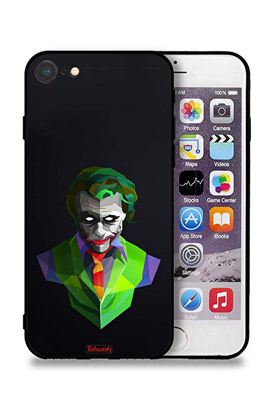 Tolwak جراب حماية لجهاز Apple iPhone SE (2022) برسومات تجريدية لجوكر