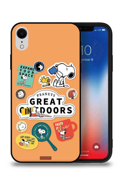 Tolwak غطاء حماية لجهاز Apple iPhone XR بملصقات الفول السوداني