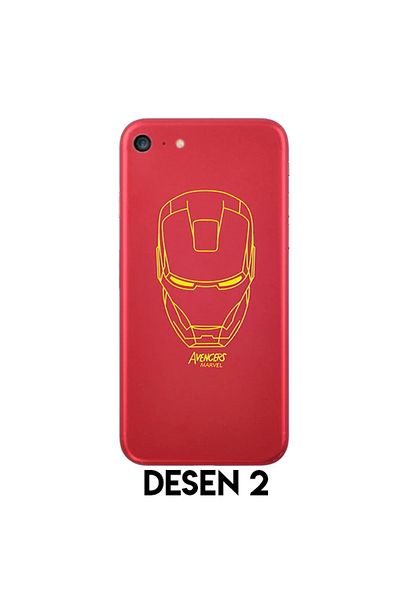 ETC iPhone X XS Patterned Phone Skin Back Sticker-(5775) - Myg4311-4985