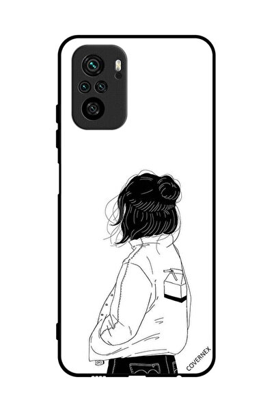 Covernex غطاء حماية لهاتف Poco M5s 4G فتاة تفكر بعمق كبير