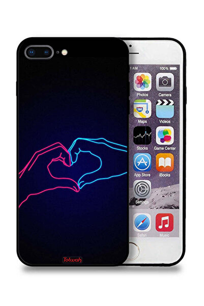 Tolwak جراب حماية لجهاز Apple iPhone 7 Plus بتصميم يد تلامس القلب