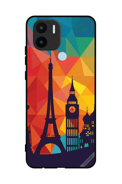 Covernex غطاء حماية لهاتف شاومي ريدمي A1 بلس - نمط باريس الملون