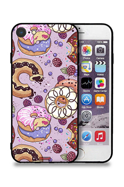 Tolwak غطاء حماية لجهاز Apple iPhone SE (2020) برسومات دونات فنية