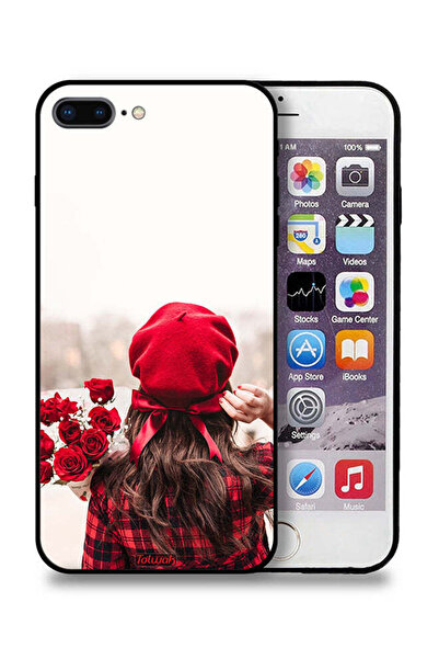 Tolwak غطاء حماية لهاتف Apple iPhone 7 Plus يحمل زهورًا