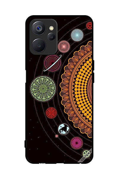 Covernex غطاء حماية لهاتف Realme 9i 5G بتصميم فن النظام الشمسي ماندالا