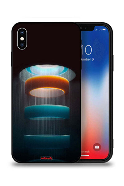 Tolwak جراب حماية لهاتف Apple iPhone XS بنمط حلقات فنية
