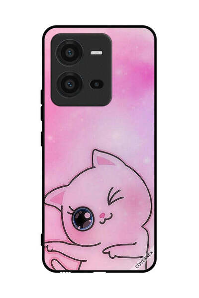 Covernex غطاء حماية لهاتف فيفو V25 Go This Way Kitten