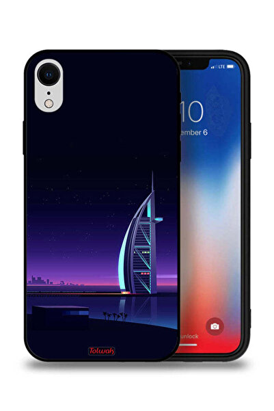 Tolwak غطاء حماية لجهاز آيفون XR من آبل - فن برج العرب الرقمي