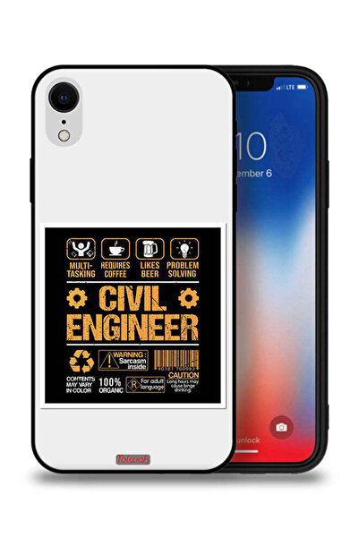 Tolwak جراب حماية لجهاز Apple iPhone XR - ملصق مهندس مدني