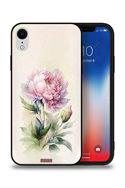 Tolwak غطاء حماية لجهاز Apple iPhone XR بتصميم لوحة فنية بألوان مائية وردية