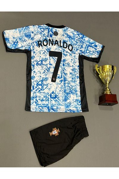 MONTENERO Portugal 2024/25 new season cristiano ronaldo kids jersey 3pcs set