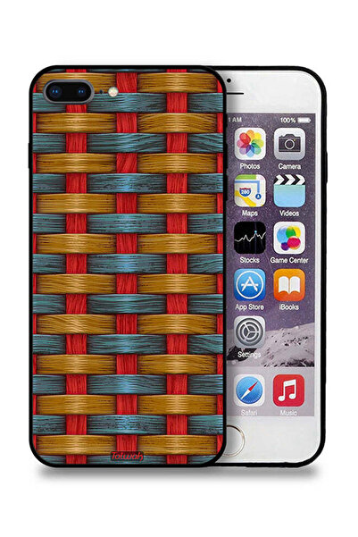 Tolwak غطاء حماية لجهاز Apple iPhone 7 Plus بنمط فني مزين بشرائط