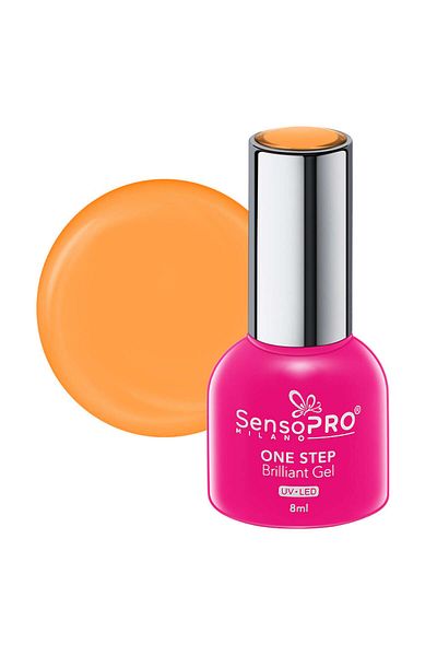 SensoPRO Milano Oja semipermanentă Brilliant într-un singur pas, 8 ml, Delicious Orange #50
