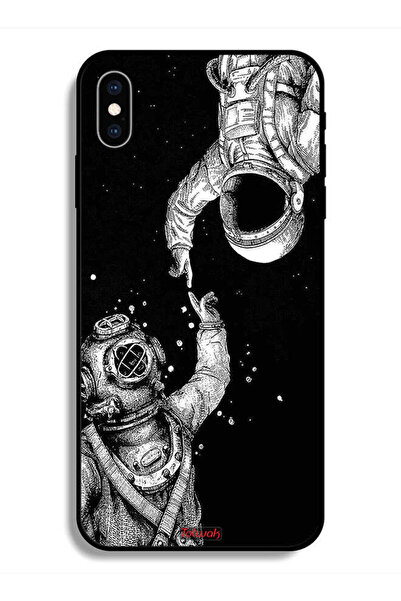 Tolwak جراب حماية لهاتف Apple iPhone X - رواد فضاء يتلامسون