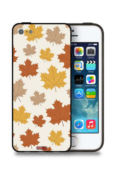 Tolwak غطاء حماية لهاتف Apple iPhone 5/5s/SE بنقشة أوراق الخريف