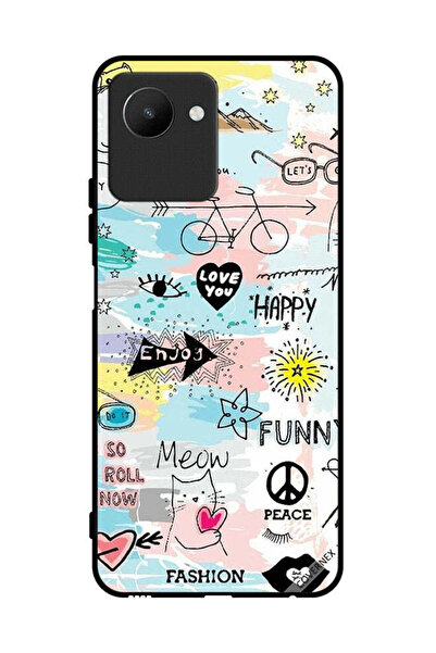 Covernex غطاء حماية لهاتف Realme C30s Doodle Meow Enjoy