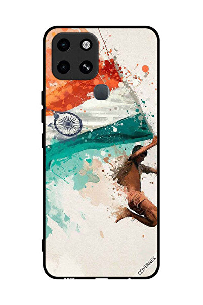 Covernex غطاء حماية لهاتف Infinix Smart 6 يحمل علم الهند أثناء الطيران