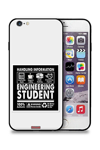 Tolwak جراب حماية لجهاز Apple iPhone 6 Plus/6s Plus، ملصق طالب هندسة