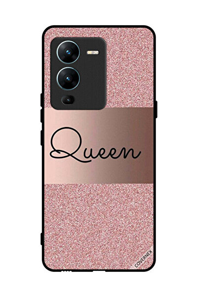 Covernex غطاء حماية لهاتف فيفو V25 برو - خلفية لامعة بملكة