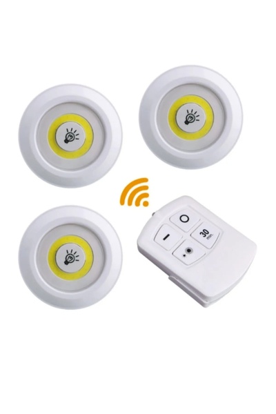 efmues Spot lamba kumandalı dolap altı lamba üçlü beyaz ışık