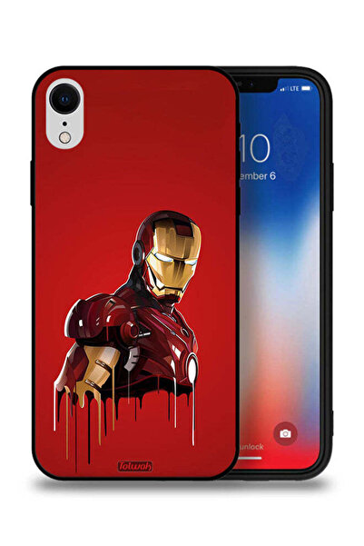 Tolwak جراب حماية لجهاز Apple iPhone XR برسومات الرجل الحديدي