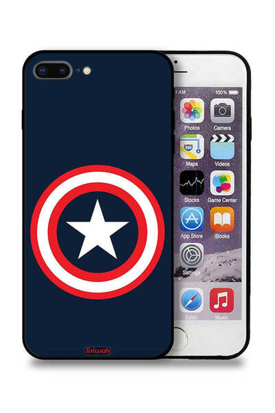 Tolwak جراب حماية لجهاز Apple iPhone 7 Plus بتصميم كابتن أمريكا