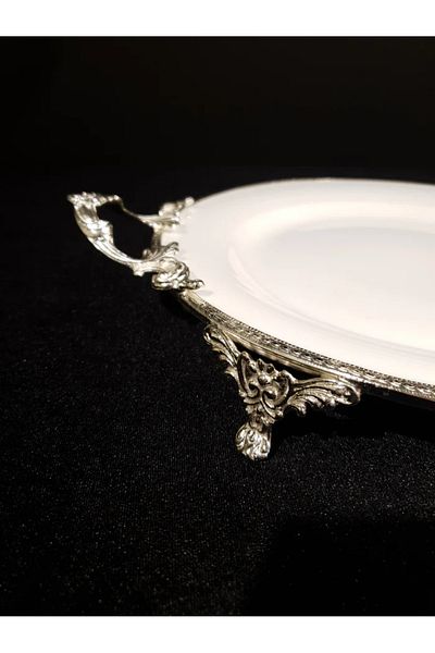 ROY KING Royking Lımoges Round Presentation Plate 39*30*7cm