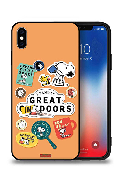 Tolwak غطاء حماية لجهاز Apple iPhone XS Max بملصقات الفول السوداني