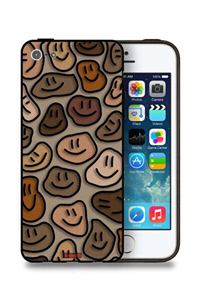 Tolwak غطاء حماية لجهاز Apple iPhone 5/5s/SE برسومات وجوه مبتسمة