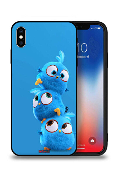 Tolwak جراب حماية لجهاز Apple iPhone XS برسومات طيور لطيفة