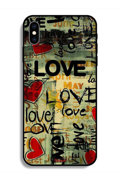 Tolwak جراب حماية لهاتف Apple iPhone X Love Tags