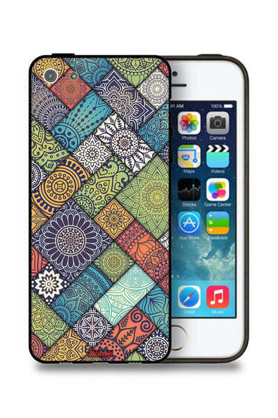 Tolwak غطاء حماية لجهاز Apple iPhone 5/5s/SE بنمط ماندالا