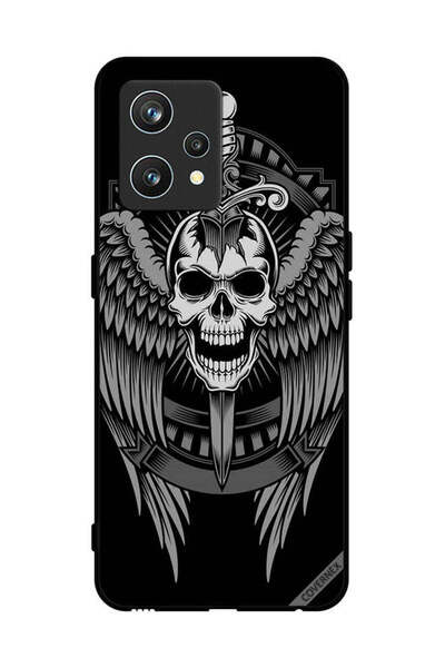 Covernex غطاء حماية لهاتف Realme 9 Pro Plus بتصميم جمجمة وأجنحة نسر