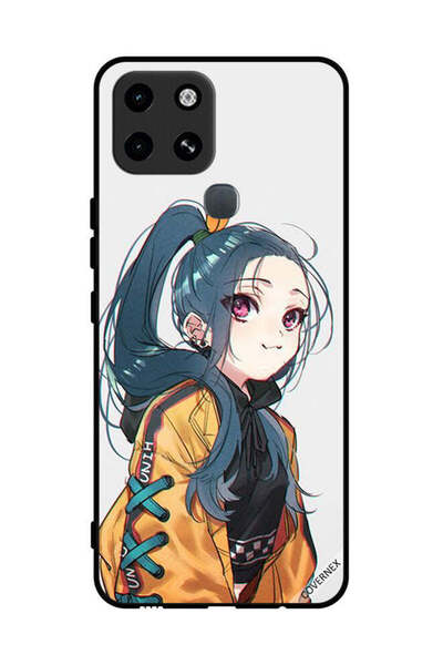 Covernex غطاء حماية لهاتف إنفينيكس سمارت 6 - فتاة لطيفة تشعر بالبرد