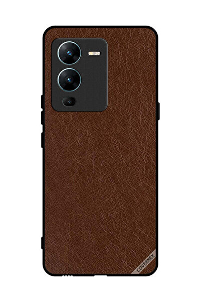 Covernex غطاء حماية لهاتف فيفو V25 برو بنمط جلدي