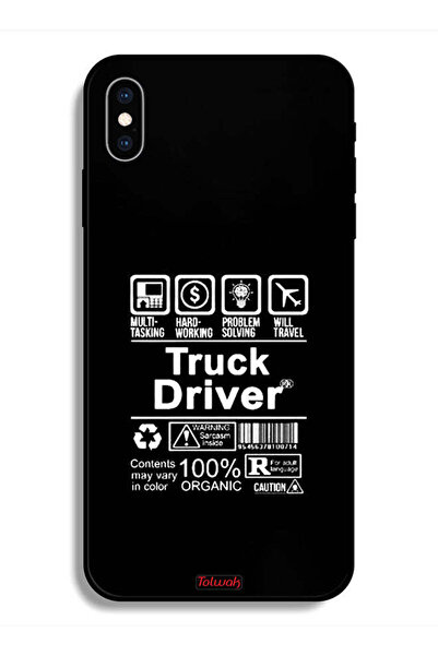 Tolwak جراب حماية لهاتف Apple iPhone X ملصق سائق شاحنة