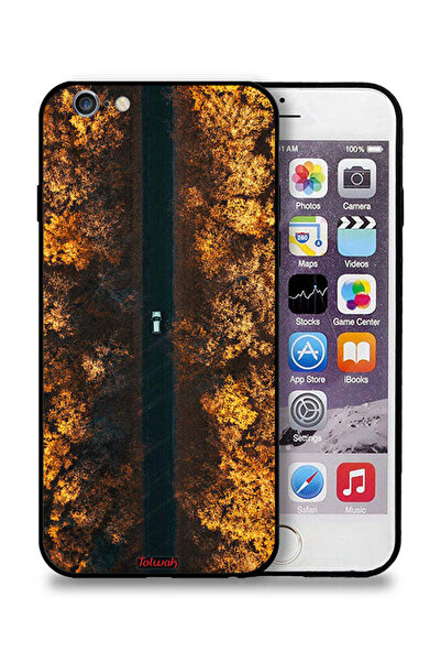 Tolwak غطاء حماية لجهاز Apple iPhone 6 Plus/6s Plus مطبوع عليه صورة طريق في أ...