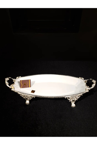 ROY KING Royking Lımoges Oval Presentation Plate 41*20*7,5cm