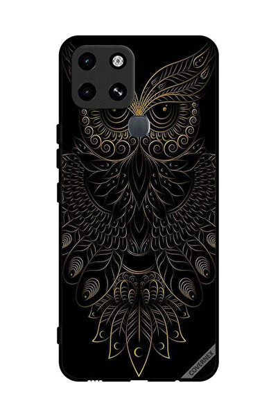 Covernex غطاء حماية لهاتف إنفينيكس سمارت 6 بتصميم بومة زهرية عصرية