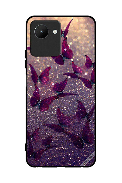 Covernex غطاء حماية لهاتف Realme C30s بنقشة فراشات لامعة